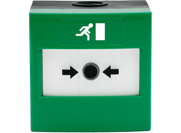 Grønn vanntett manuell døråpner med dobbelt kontaktsett
