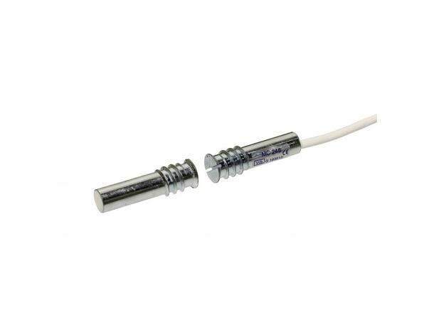 Innfelt magnetkontakt - m/gjenger 2xNC FG - EN2 (MKT-1001/09 - 6m kabel