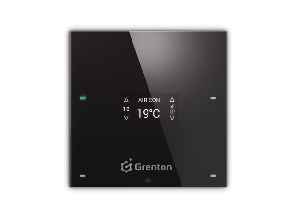 Smart Panel OLED, 4B, TF-bus - sort Grenton